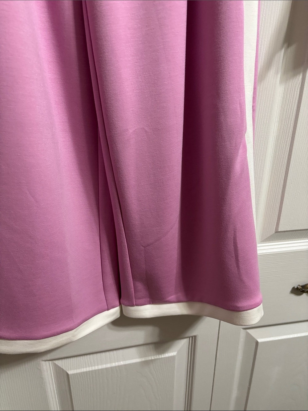 entro Pink Cropped Tank, pants and skort set with White Trim - Picture 5 of 16